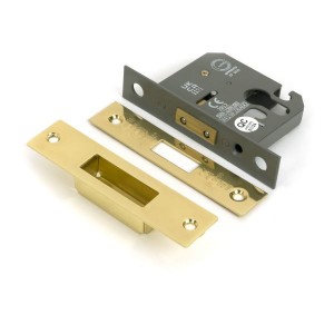 From The Anvil - Polished Brass 2.5inch Euro Profile Dead Lock [51447]