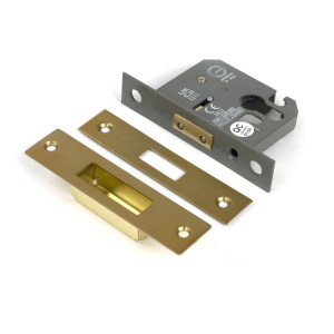 From The Anvil - Satin Brass 2.5inch Euro Profile Dead Lock [51449]