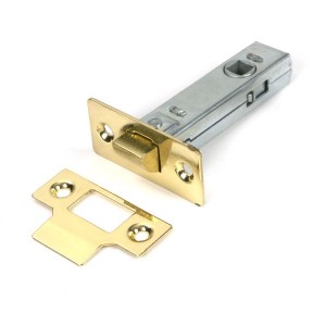 From The Anvil - Polished Brass 3 inch Tubular Mortice Latch [51733]