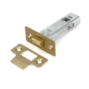 From The Anvil - Satin Brass 3 inch Tubular Mortice Latch [51735]