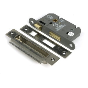 From The Anvil - Pewter 2.5inch Heavy Duty Bathroom Mortice Lock [51779]