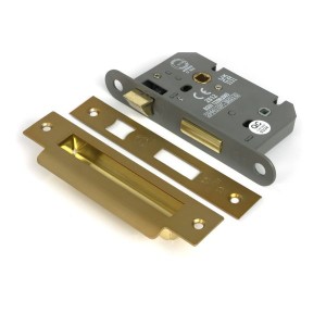 From The Anvil - Satin Brass 2.5inch Heavy Duty Bathroom Mortice Lock [51782]