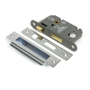 From The Anvil - Polished Chrome 2.5inch Heavy Duty Bathroom Mortice Lock [51784]