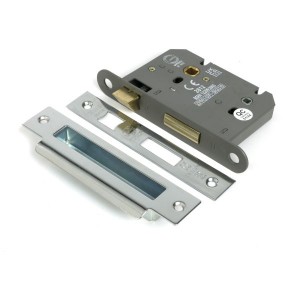 From The Anvil - Polished SS 3inch Heavy Duty Bathroom Mortice Lock [51798]