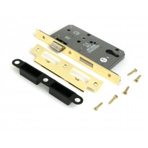 From The Anvil - Polished Brass Euro Din Sash Lock - 60mm Backset/72mm Centre [51800]