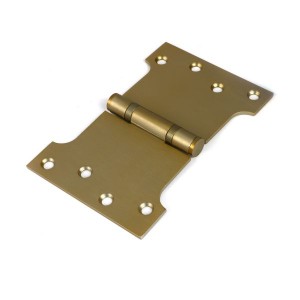 From The Anvil - Satin Brass 4 x 4 x 6inch Parliament Hinge (pair) ss [51820]