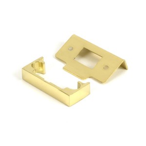 From The Anvil - Polished Brass 0.5 inch Rebate Kit for Tubular Mortice Latch [51824]