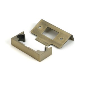 From The Anvil - Aged Brass 0.5 inch Rebate Kit for Tubular Mortice Latch [51825]