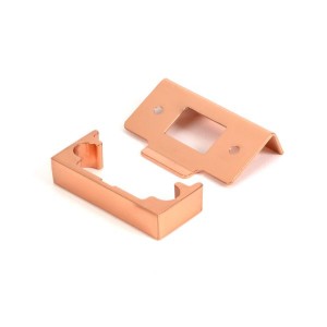 From The Anvil - Polished Bronze 0.5 inch Rebate Kit for Tubular Mortice Latch [51830]