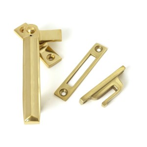 From The Anvil - Polished Brass Locking Art Deco Fastener - LH [51913]