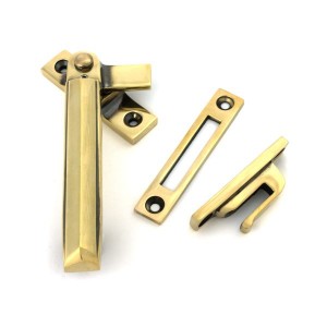 From The Anvil - Aged Brass Locking Art Deco Fastener - LH [51914]