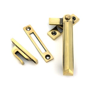 From The Anvil - Aged Brass Locking Art Deco Fastener - RH [51920]