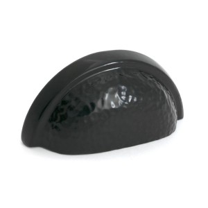From The Anvil - Black Hammered Regency Drawer Pull [52158]