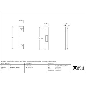 From The Anvil - Pewter 0.5inch Rebate Kit for Dead Lock [52197]