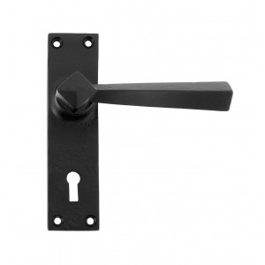 From The Anvil - Black Straight Lever Lock Set 73109