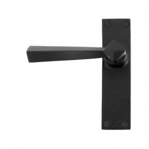 From The Anvil - Black Straight Lever Latch Set 73110