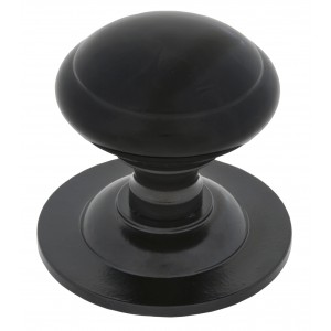 From The Anvil - Black Round Centre Door Knob 83506