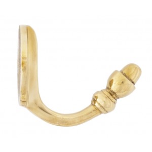 From The Anvil - Polished Brass Coat Hook 83524