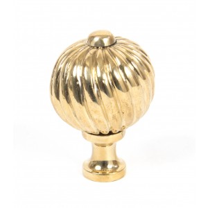 From The Anvil - Polished Brass Spiral Cabinet Knob - Medium 83551