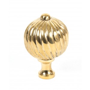 From The Anvil - Polished Brass Spiral Cabinet Knob - Large 83552