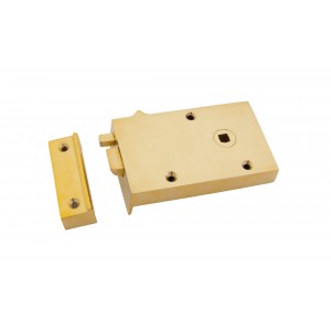 From The Anvil - Polished Brass Right Hand Bathroom Latch 83571