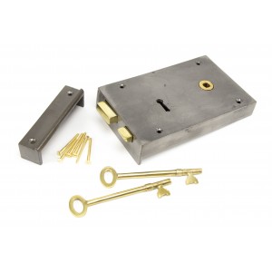 From The Anvil - Iron Right Hand Rim Lock - Large - 83592