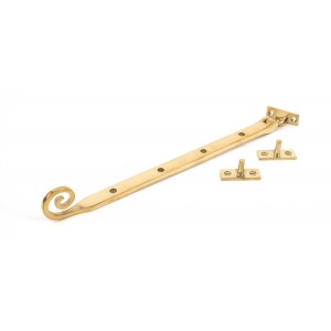 From The Anvil - Polished Brass 12" Monkeytail Stay 83596
