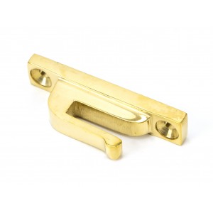 From The Anvil - Polished Brass Hook Plate 83687