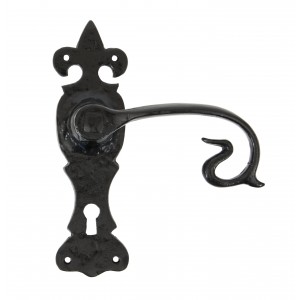 From The Anvil - Black Curly Lever Lock Set 83693