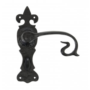 From The Anvil - Black Curly Lever Bathroom Set 83695