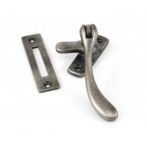 From The Anvil - Antique Pewter Peardrop Fastener 83698
