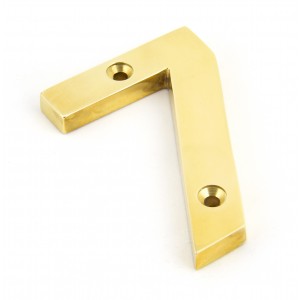 From The Anvil - Polished Brass Numeral - 7 - 83717