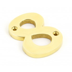 From The Anvil - Polished Brass Numeral - 8 - 83718