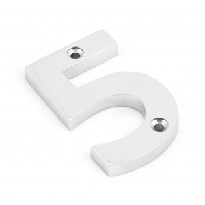From The Anvil - Polished Chrome Numeral - 5 - 83725