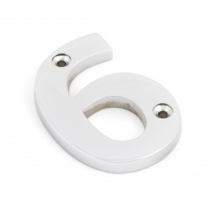 From The Anvil - Polished Chrome Numeral - 6 - 83726