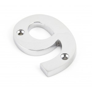 From The Anvil - Polished Chrome Numeral - 9 - 83729