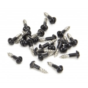 From The Anvil - Black SS 3.0 x 12mm Round Head Screws (25) 83754