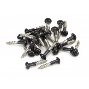 From The Anvil - Black SS 3.5 x 20mm Round Head Screws (25) 83755