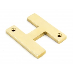 From The Anvil - Polished Brass Letter - H - 83801H