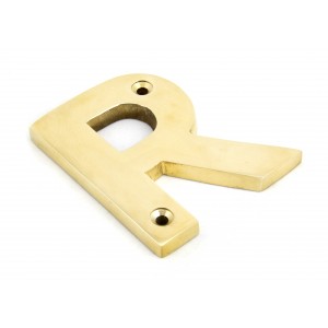 From The Anvil - Polished Brass Letter - R - 83801R