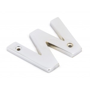 From The Anvil - Polished Chrome Letter - W - 83802W