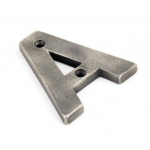 From The Anvil - Antique Pewter Letter - A - 83803A