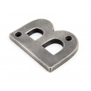 From The Anvil - Antique Pewter Letter - B - 83803B