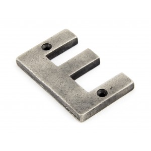 From The Anvil - Antique Pewter Letter - E - 83803E