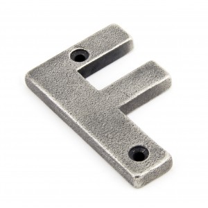 From The Anvil - Antique Pewter Letter - F - 83803F