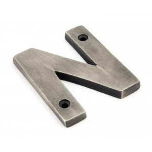 From The Anvil - Antique Pewter Letter - N - 83803N