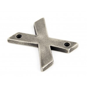 From The Anvil - Antique Pewter Letter - X - 83803X