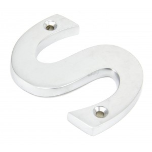From The Anvil - Satin Chrome Letter - S - 83804S