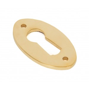 From The Anvil - Polished Brass Oval Escutcheon 83812