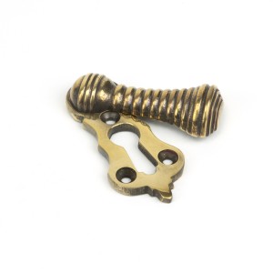 From The Anvil - Aged Brass Beehive Escutcheon 83817